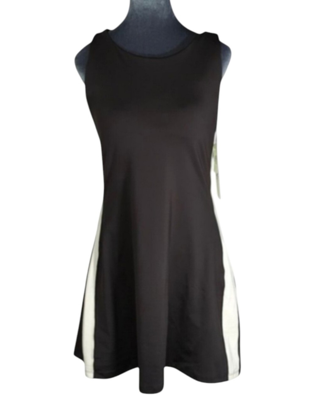 Nicole Miller Sport Black & White Athletic Dress Size Large